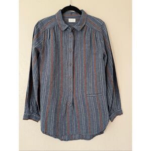 Poetry Striped Hemp Cotton Shirt